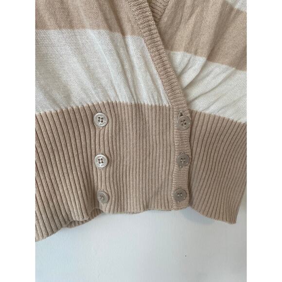 GUESS STRIPPED CROPPED CARDIGAN SIZE XS - Picture 3 of 7